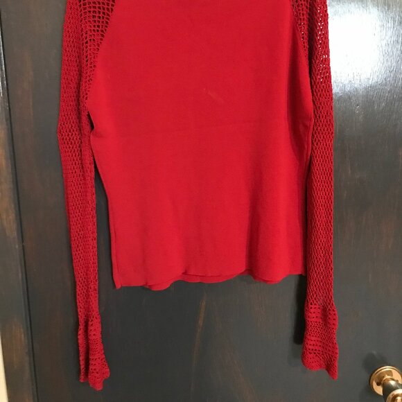Bianca Nygard Ladies Red Long Sleeve Sweater Size Medium - Picture 2 of 2